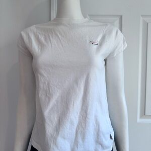 America Today Iconic-American White Cotton Banana’s T-shirt Size XS